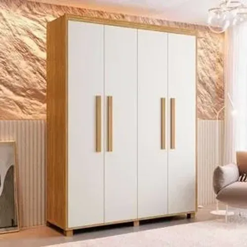 Guarda Roupa Solteiro 100% MDF 4 Portas 2 Gavetas - (Promoção)!!