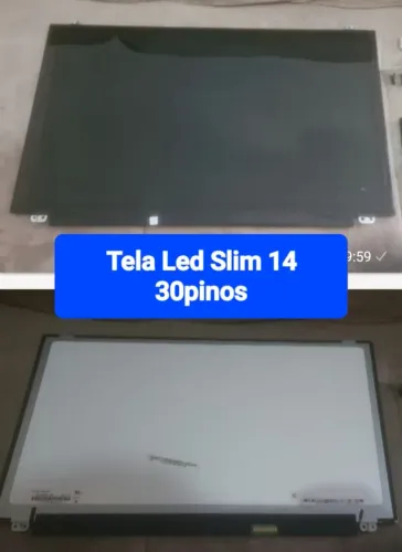 Tela Led Slim 14 30 pinos<br>Usada<br>Enviamos para todo Brasil