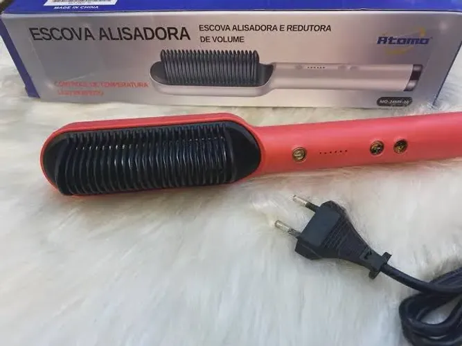 Escova Alisadora Hair 3 em 1 PAGUE SOMENTE NA ENTREGA