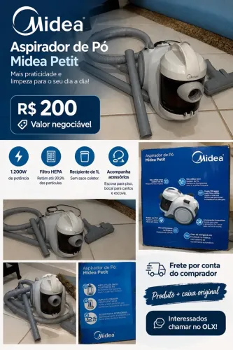 Vende se aspirador de pó Midea 