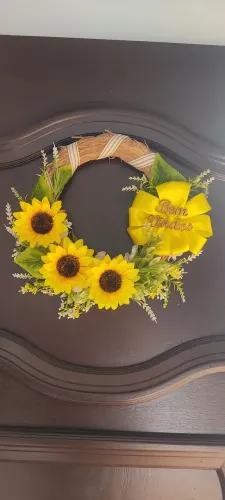 Guirlanda de palha girassol a decoração perfeita para seu lar 