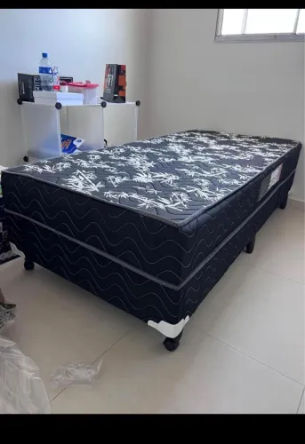 Cama Macia Solteiro Box j8 Conjugada Nova - Promoção De Fábrica