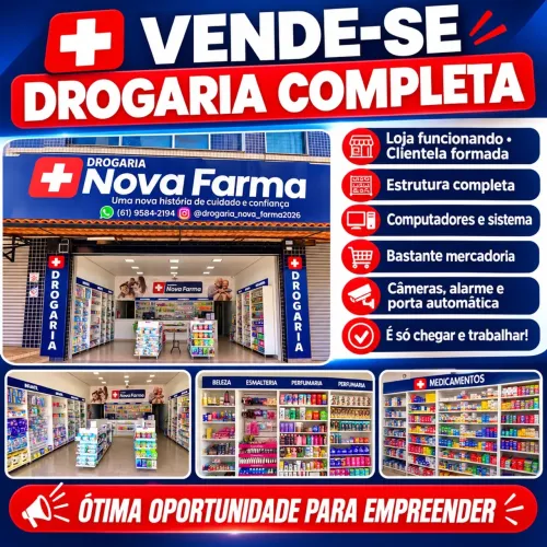 Vende-se drogaria completa