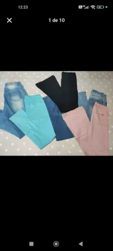 Calça em elastano