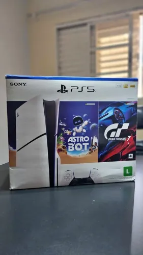 Vendo Ps5 Slim Midia Fisica 1tb Lacrado Novo Garantia Retirada pessoalmente aceito cartão