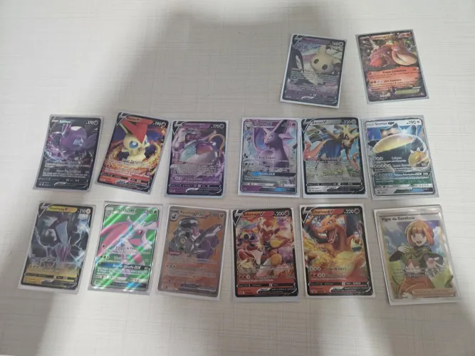 Cartas pokémon raras e ultrararas! Negocio valor!