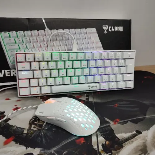 Kit Gamer Clanm Snow Reaver Duo Teclado e Mouse