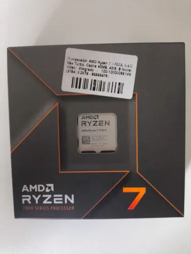 Processador AMD Ryzen 7 7700X - AM5 - 5.4Ghz, 8 núcleos, 16 Threads, 40MB cache (Novo)