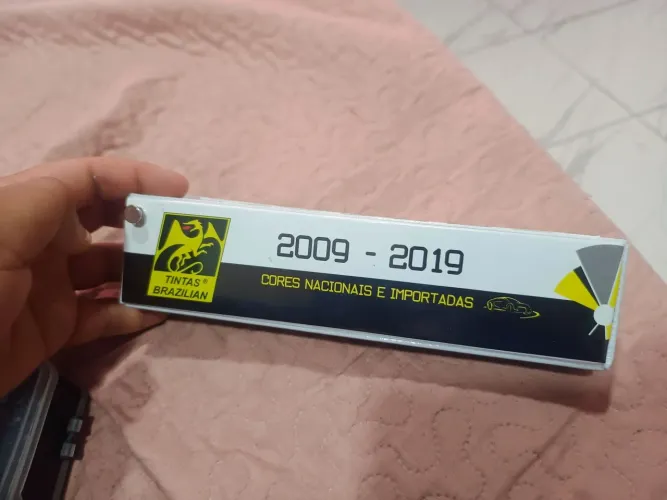 Catálogo de cores do 2009 a 2019