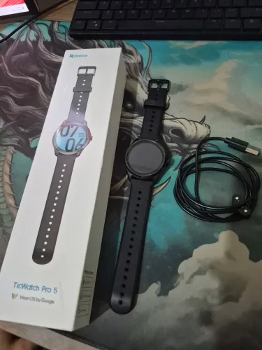 TicWatch Pro 5 SmartWatch Com GPS Play store completo na caixa
