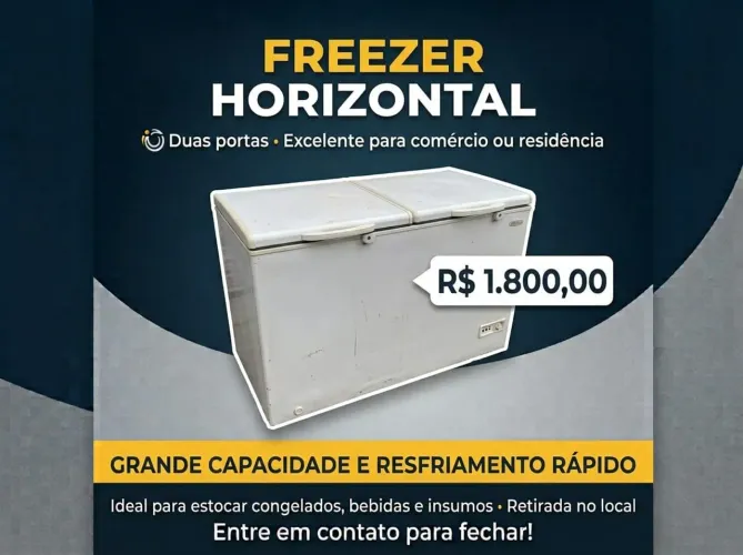 Freezer horizontal