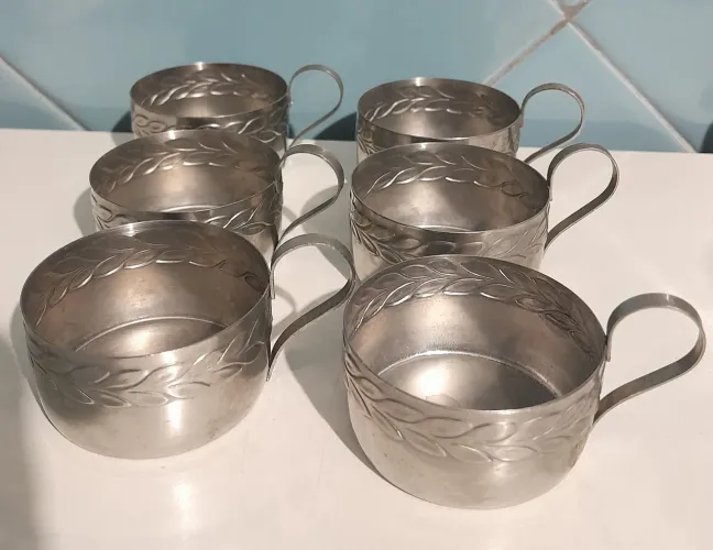 Porta Xícaras em Inox