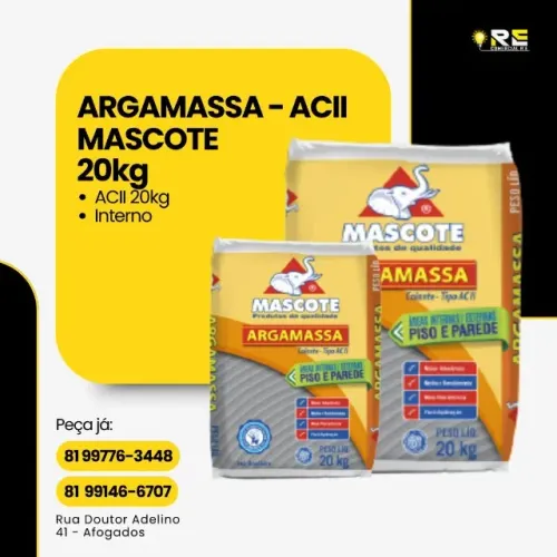 ARGAMASSA AC2 - 20KG - MASCOTE