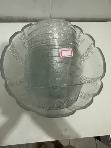 Conjunto de Tigelas de Vidro com Travessa Grande - 12 Peças