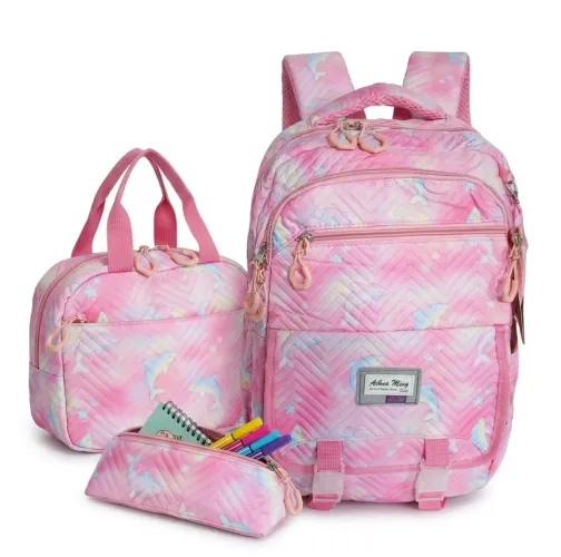Mochila Kit Escolar 3 em 1