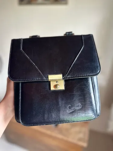 Bolsa de couro masculina 