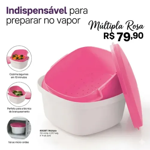 ? Alimentação Saudável em Minutos: Conheça a Múltipla Rosa! ?