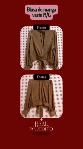 Blusa de manga M/G