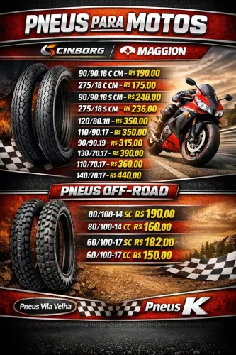 PNEUS NOVOS DE MOTO!!