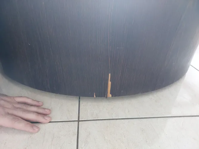 Mesa de centro madeira e vidro