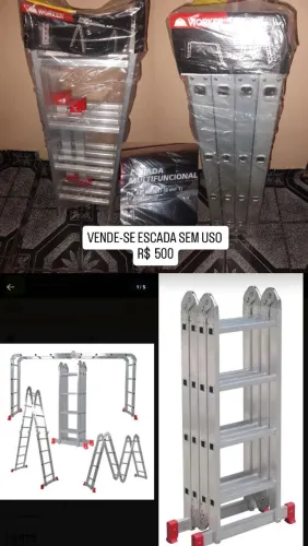 ESCADA WORKER DE ALUMÍNIO 4X4