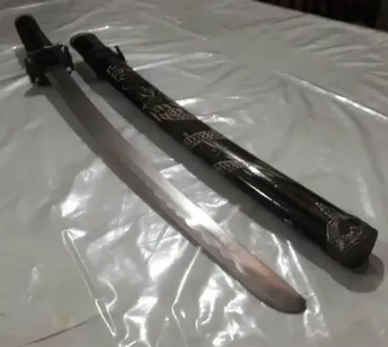 Espada katana dragão