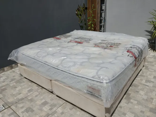 Cama Box king Size completa 193x203