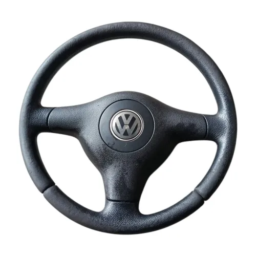 Volante Direção Vw Golf Bora Polo 1999 2010 Preto