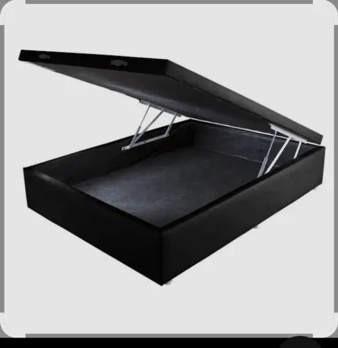 Base bau em corino preta 188x138