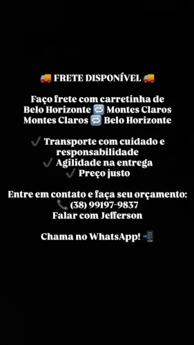 Fretes mudanças em Contagem