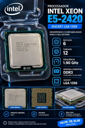 Processador Intel Xeon E5-2420 1.90 GHz ? LGA 1356