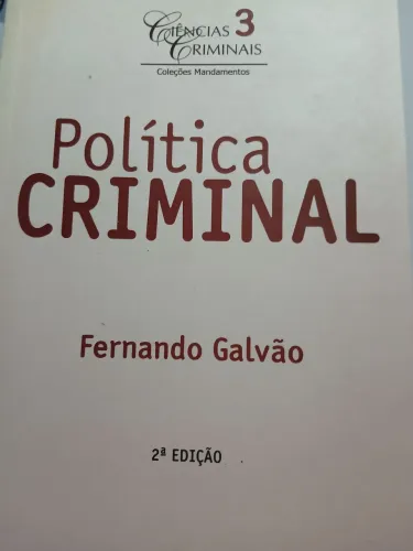 Livro a política criminal