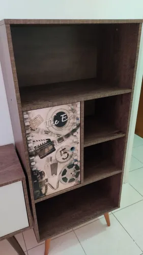 Rack + Estante Retrô com Pé Palito | Ótimo Estado | Estilo Moderno