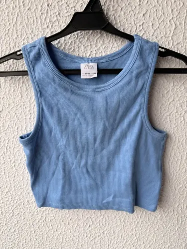 Camiseta regata Zara infantil, tamanho 9-10 anos