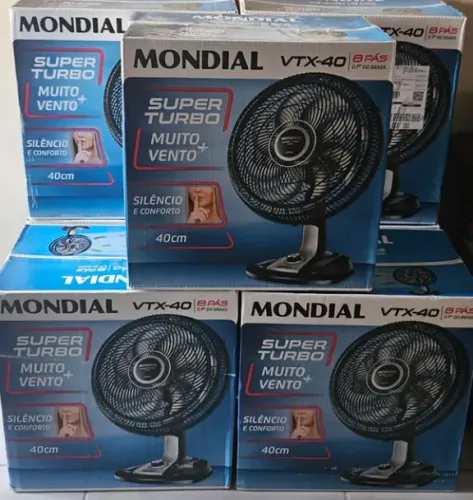 [Novo/Lacrado] Ventilador Mondial 40cm Super Turbo 8 Pás, 140W, 220V - VTX-40-8P