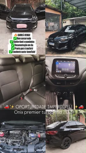 Chevrolet Onix Plus Premier Midnight 1.0 12V TB Flex Aut. 4P 2021