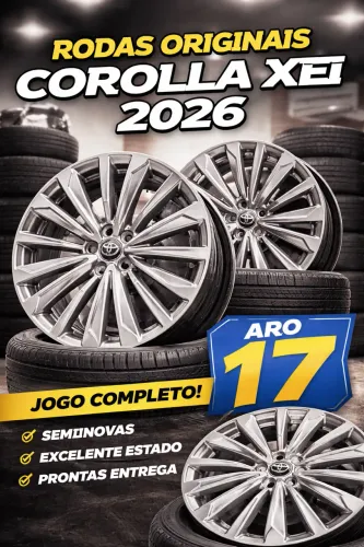 Jogo de Rodas 17 + Pneus Kelly Goodyear