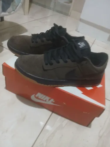 Tenis Nike Dunk Low marrom tamanho 38