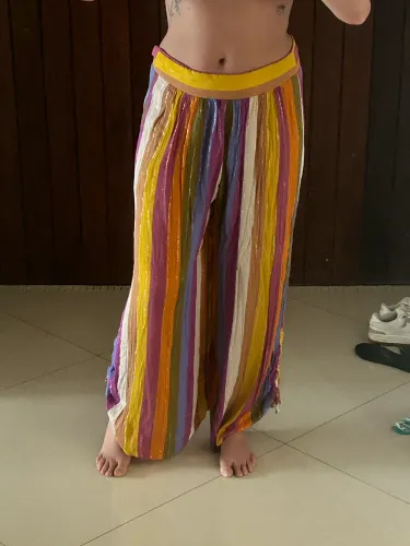 calça colorida dressto