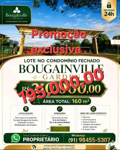 Lote Condomínio Garden Bogainville 
