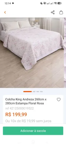 Colcha de cama kig