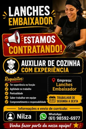 Auxiliar de cozinha 