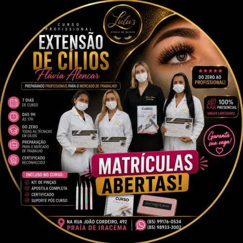 Curso de extensão de cílios