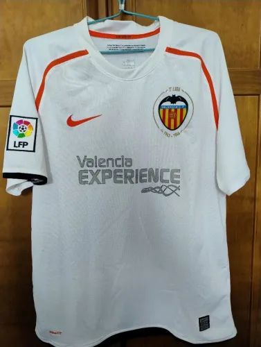 camisa valência home original nike 2008/09 - tamanho m - tecido impecável