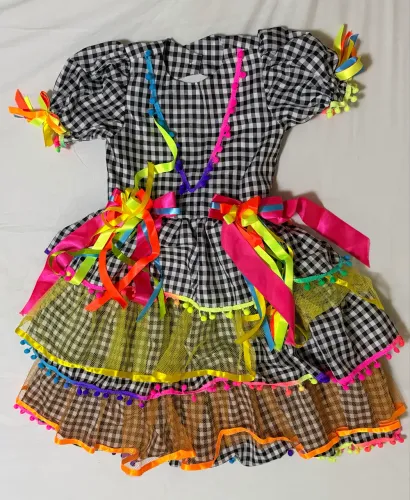 Vestidos juninos - Infantil (Tamanho 6 anos)