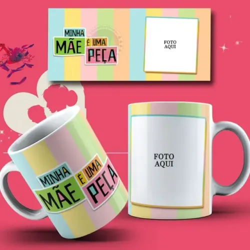 caneca personalizada mãe presente dia das mães