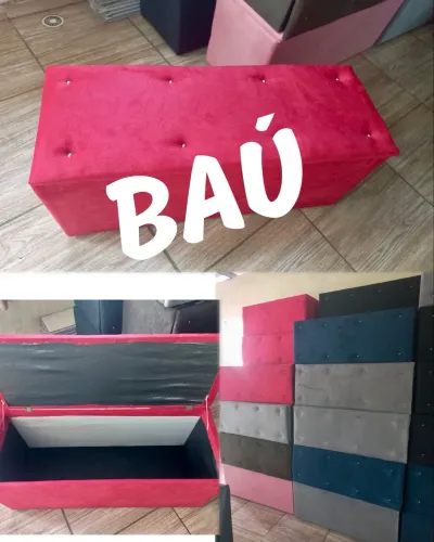 Baú Decorativo c/ assento (Entregamos)