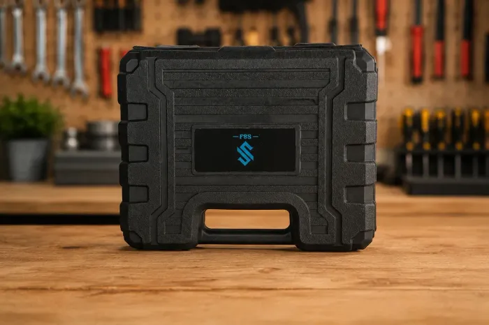 Kit Parafusadeira Doméstica com Maleta Leve Portátil USB Recarregável