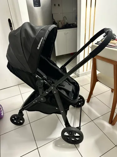 Carrinho de Bebê Olympus Galzerano Preto - Estado de Novo