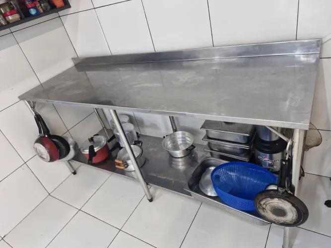 Mesma de inox 2m X 60cm X 90cm